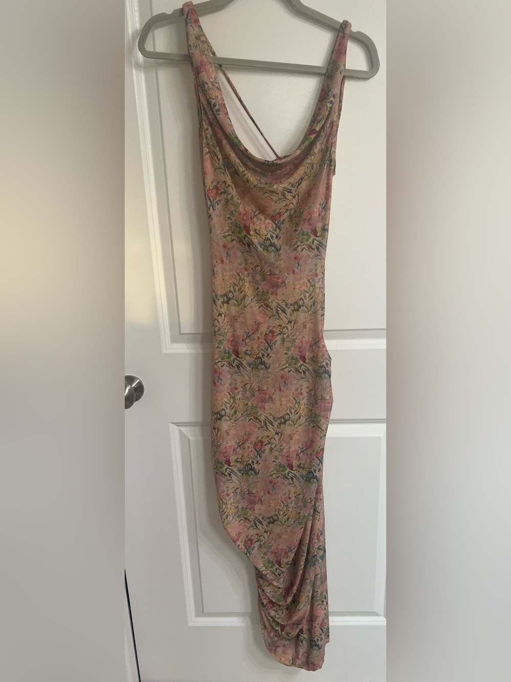 Wolf&Badger Sheer Floral Midi Dress Size Small